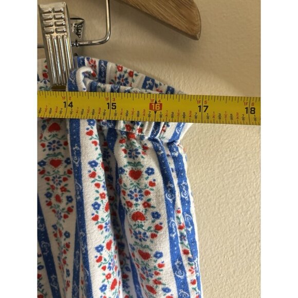 Lanz of Salzburg Womens Blue Flannel Tyrolean Pajama Pant Blue Large READ - Picture 4 of 10